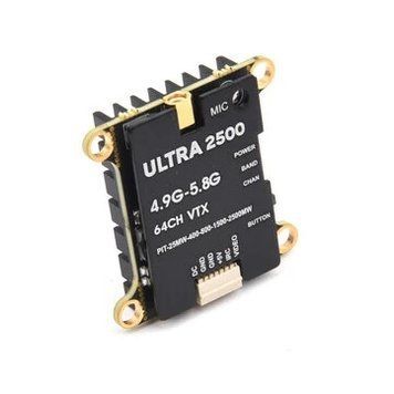 Ultra2500 4.9-5.8GHz 64CH 25mW/ 400mW/ 800mW/ 1500mW/ 2500mW/ Pit Mode 2.5W FPV передавач з вбудованим мікрофоном, підтримка IRC Трамп VTX MMCX для радіокерованих дронів 6d448e1166 фото